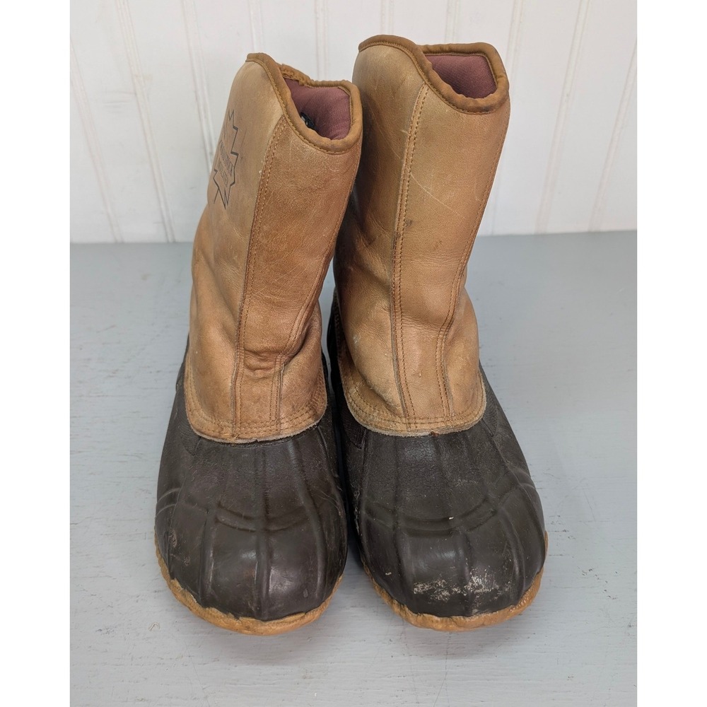 Woodstock Insulated Steel Shank Boots Tan Leather Brown Thinsulate Men's Size 10